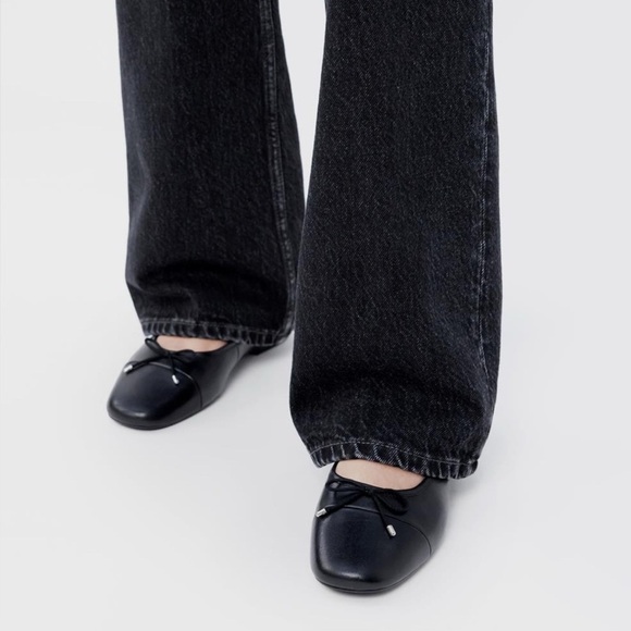 Vagabond Black Leather Ballet Flats – Size 39 (US 9) - Picture 3 of 13